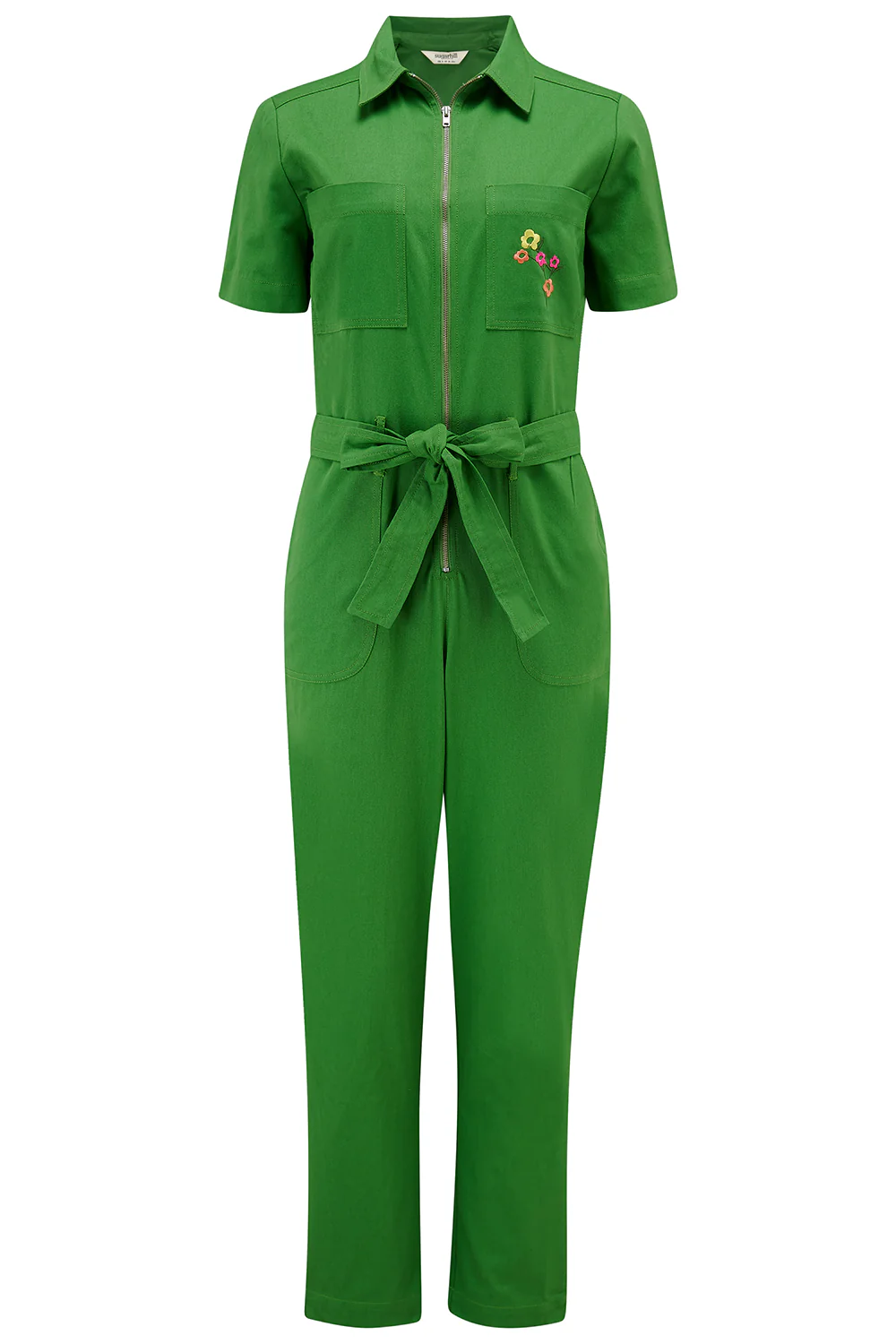 Billy Boilersuit - Green, Rainbow Flowers - Image 6