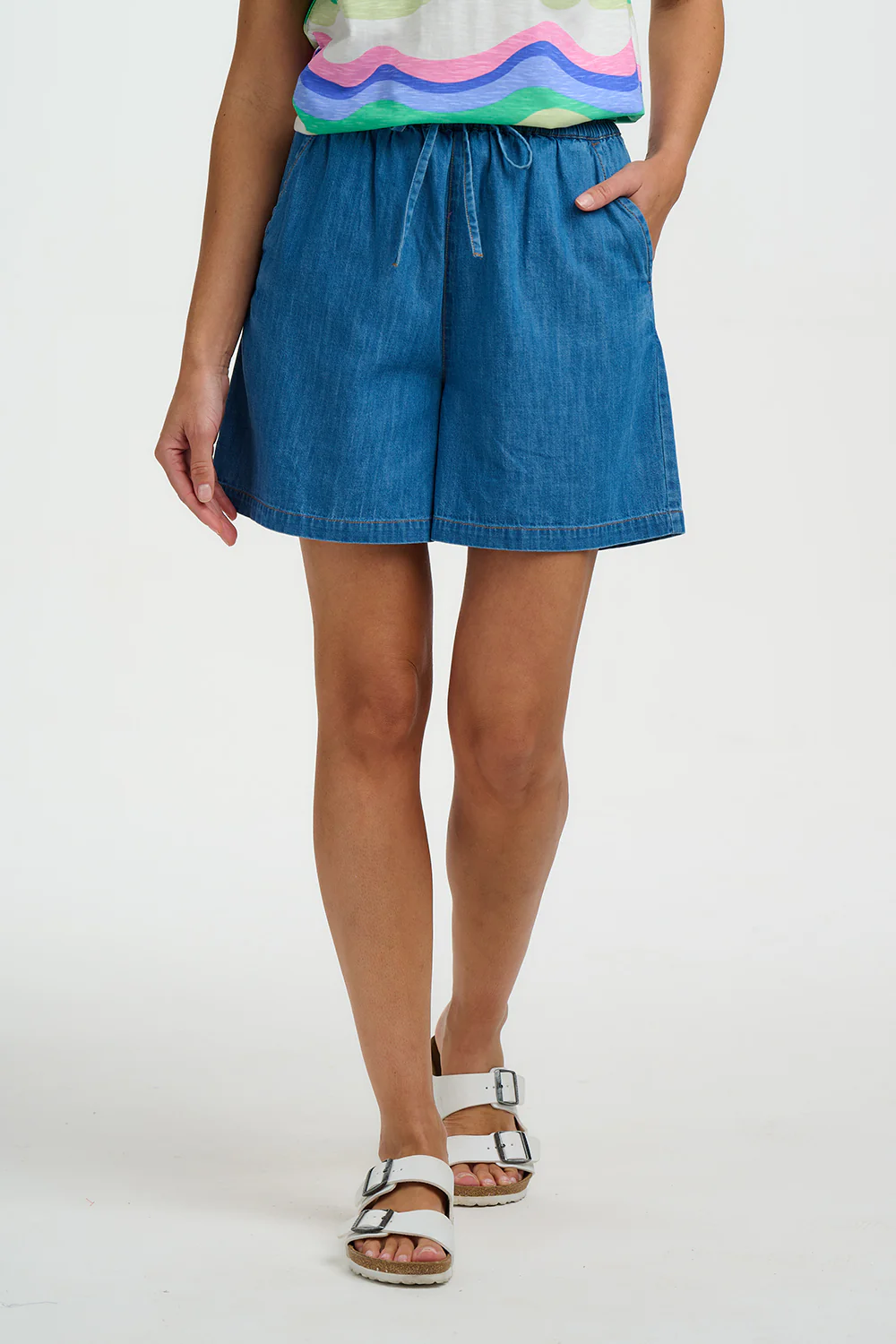 Bonnie Shorts - Mid Denim - Image 3