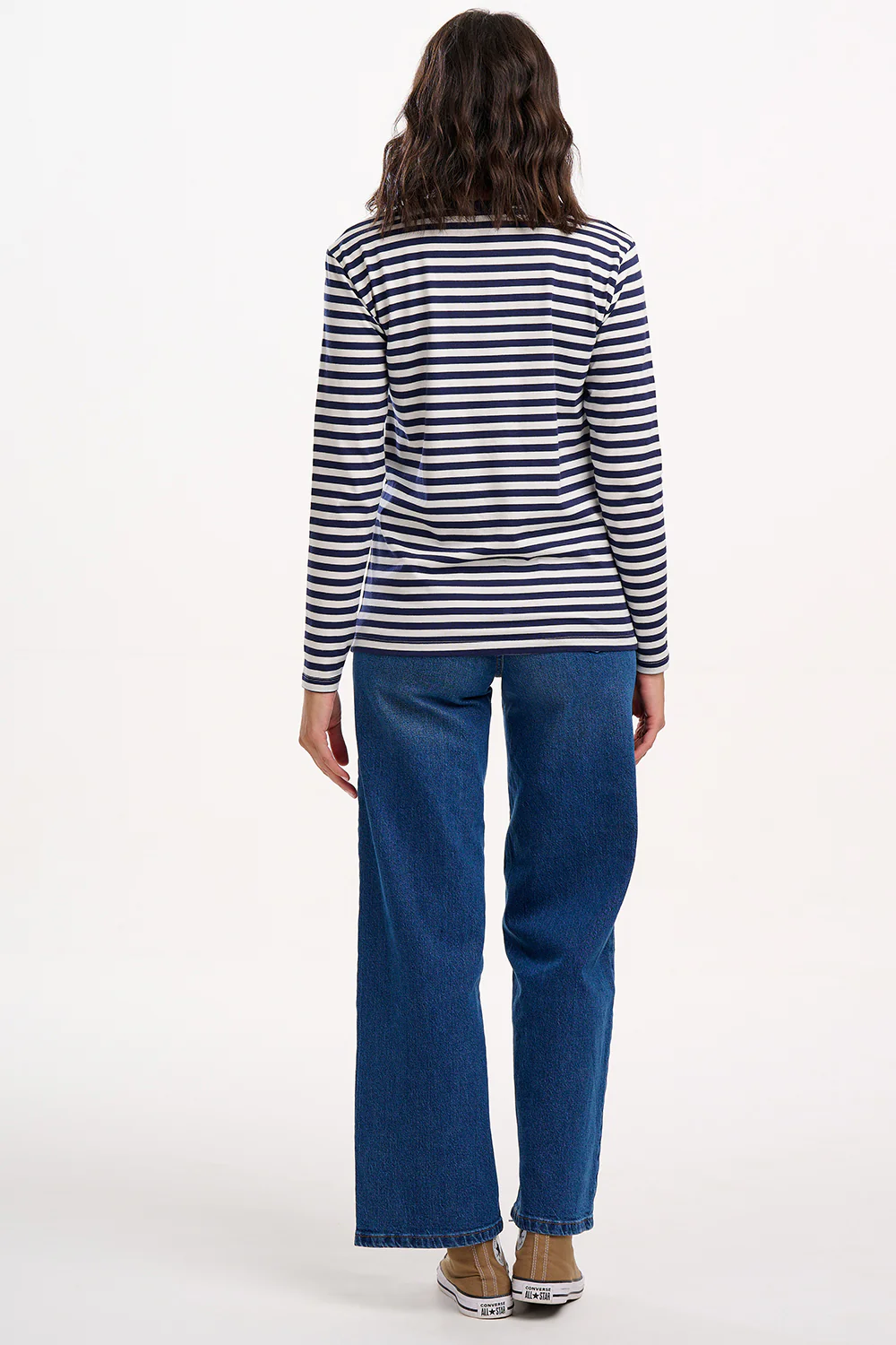 Brunswick Jersey Top - Navy/Off White, Cat - Image 6