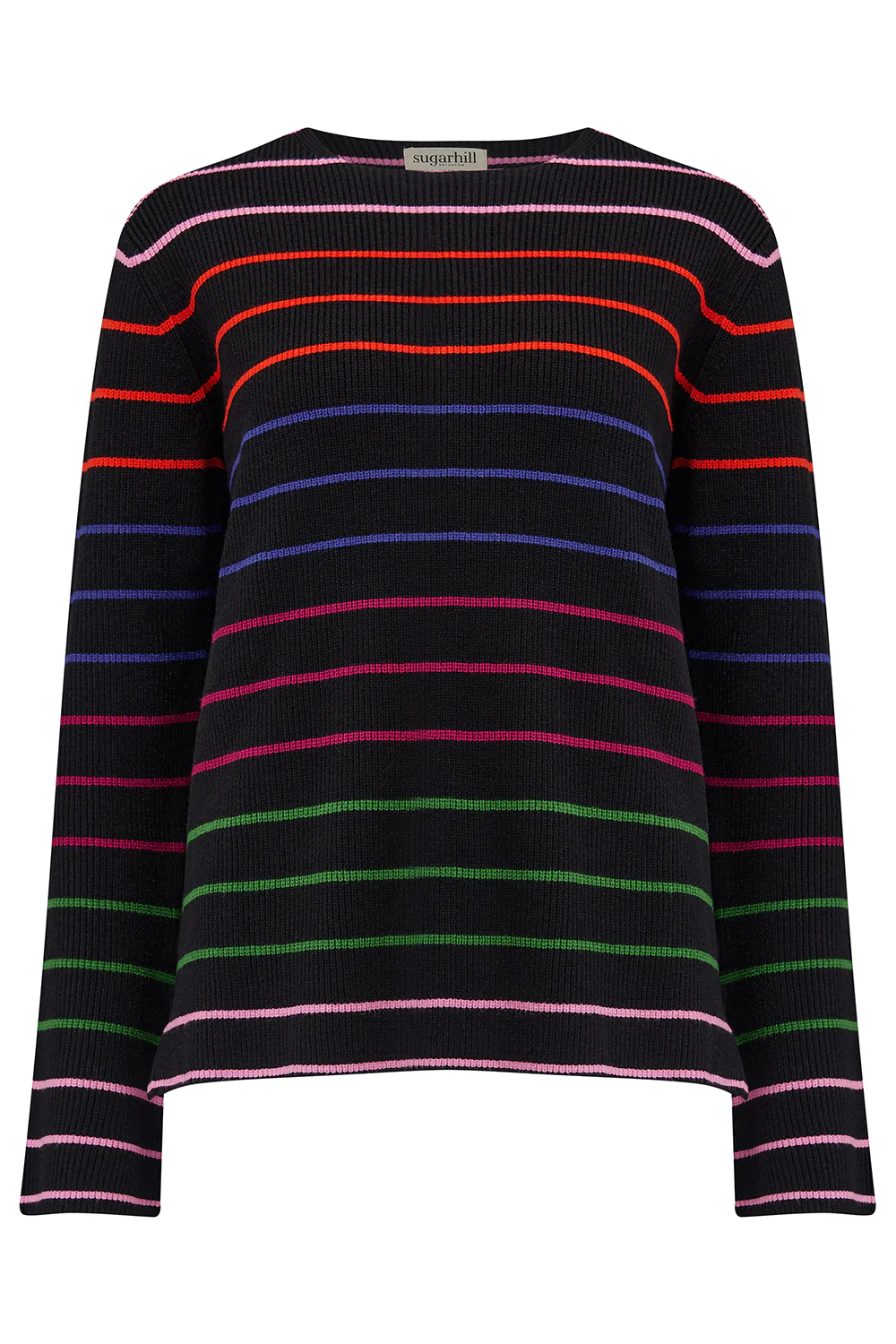 Camille Jumper - Black, Triple Stripe - Image 7