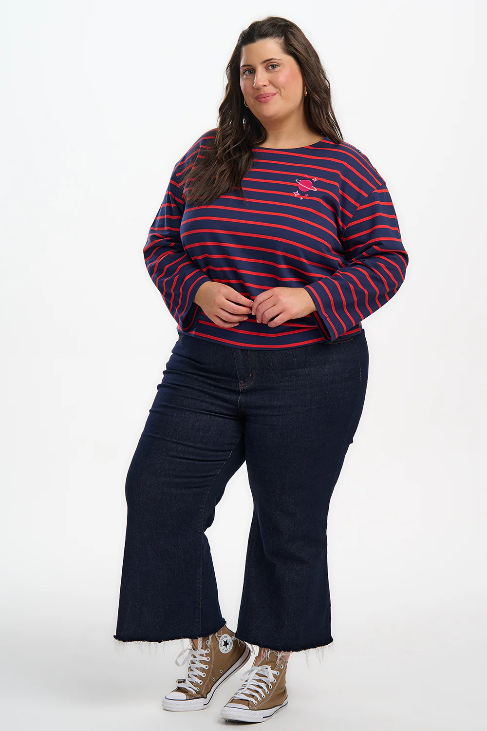Celine Breton Top - Navy/Red, Planet - Image 4
