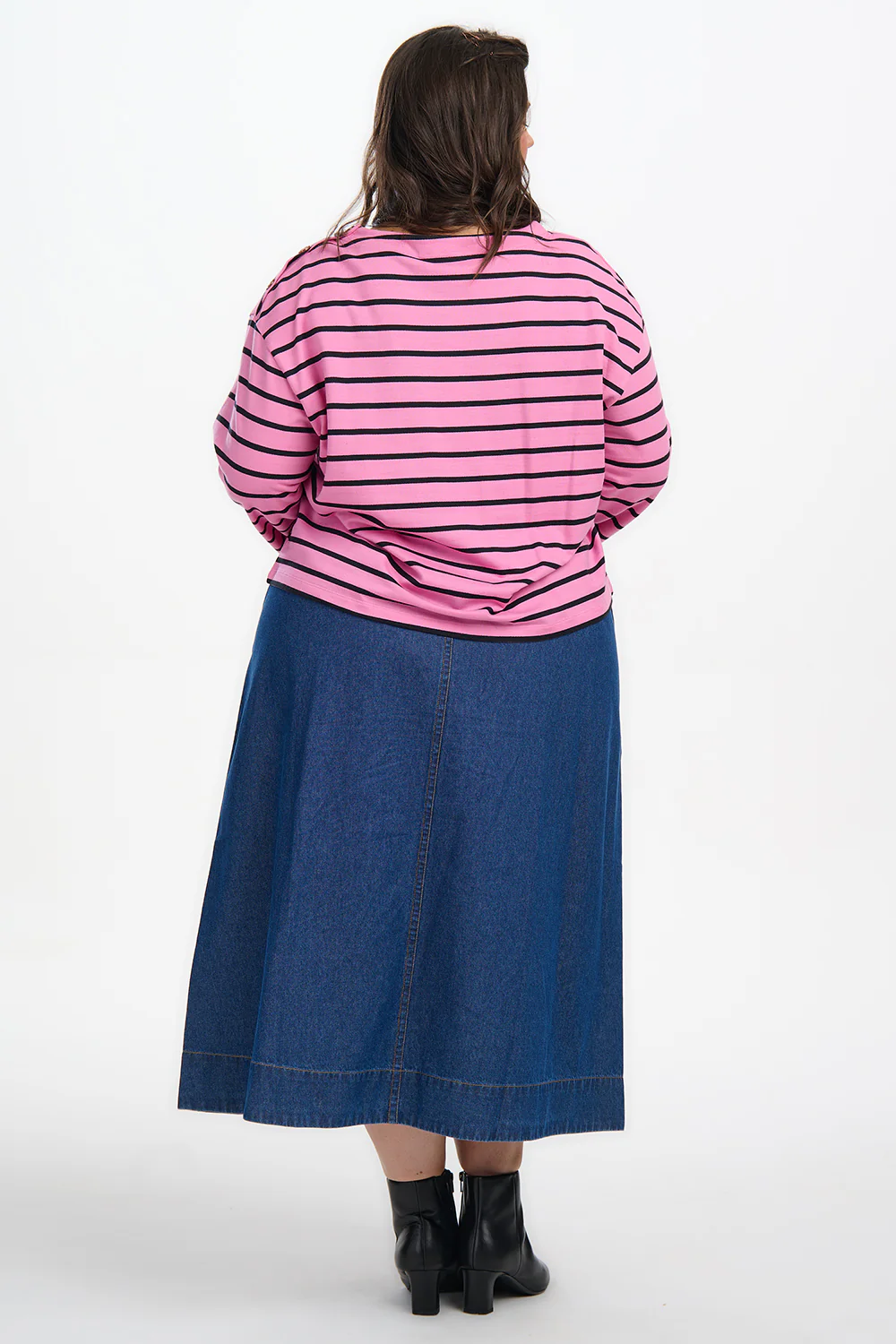 Celine Breton Top - Pink/Black, Star - Image 6