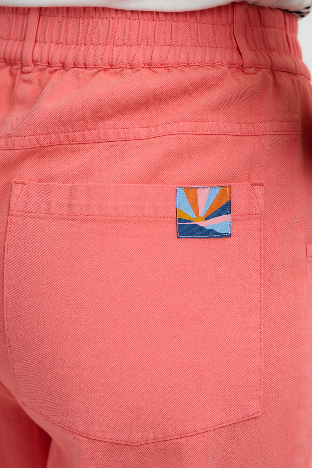 Charlene Cropped Trousers - Coral - Image 4