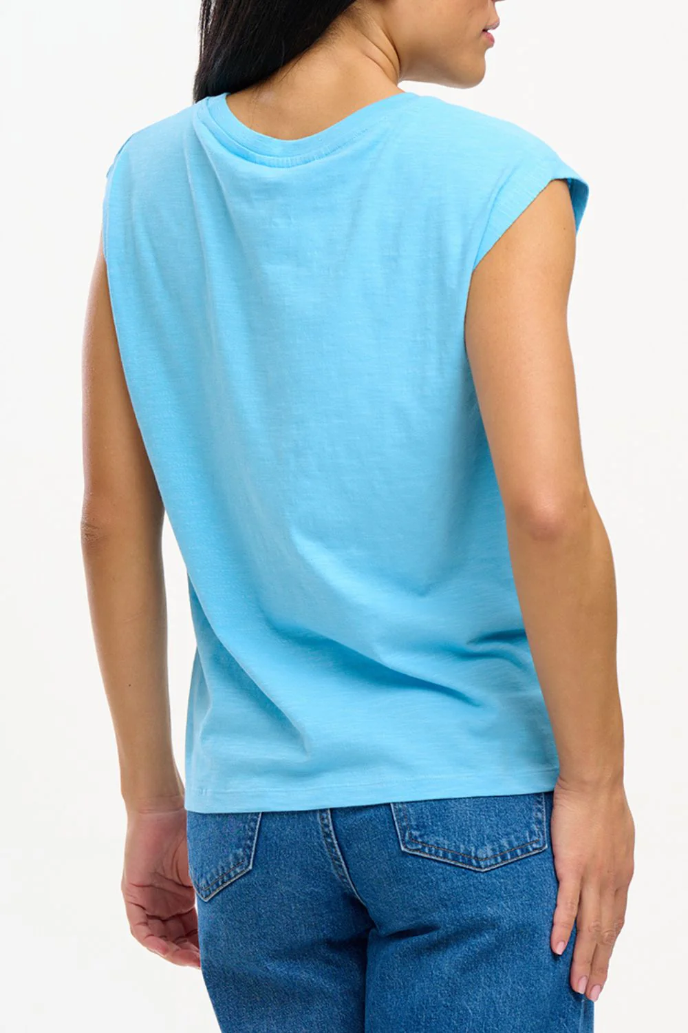 Chrissy T-Shirt - Blue, Cherry Pocket - Image 4