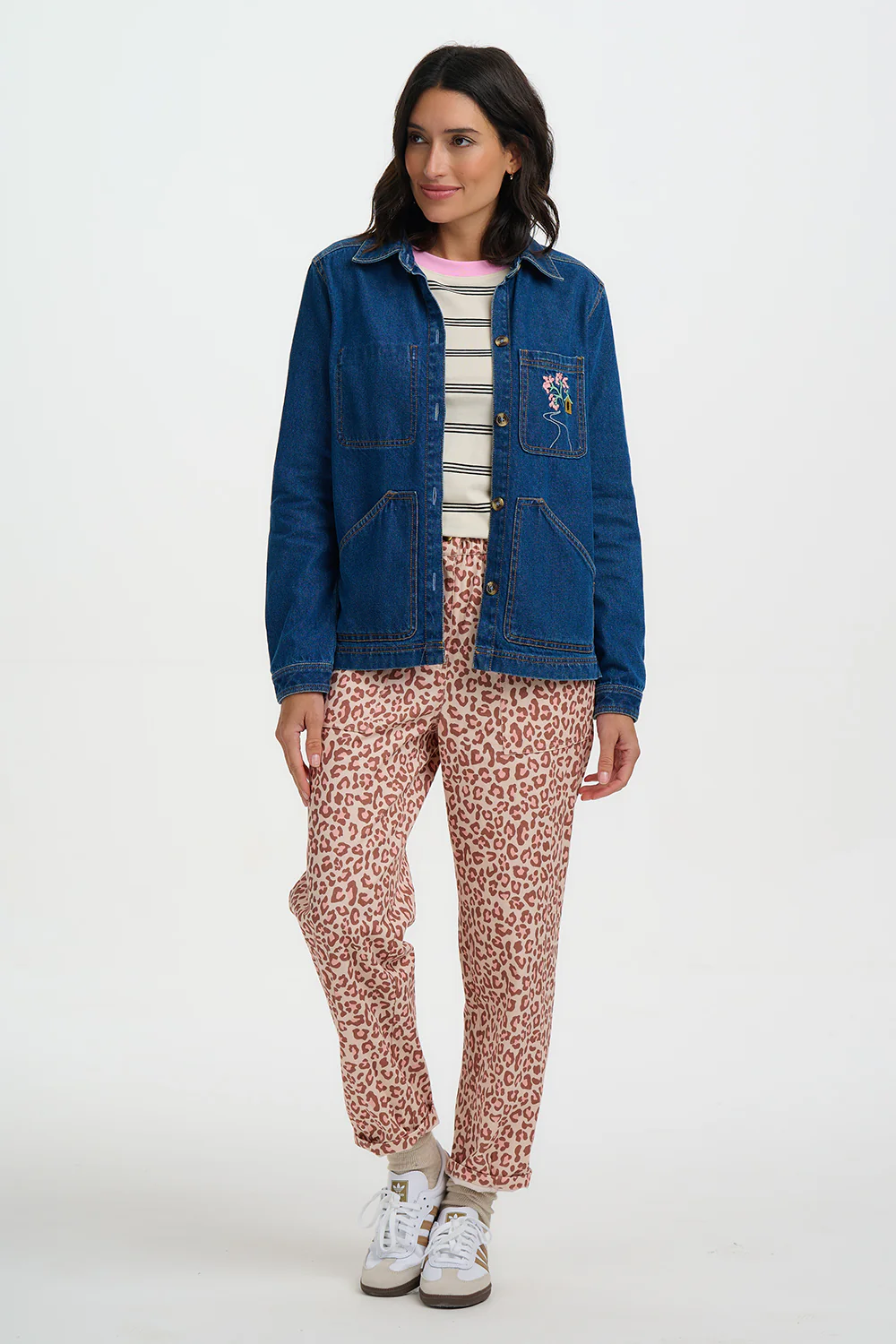 Dita Denim Jacket - Deep Indigo Denim - Image 6