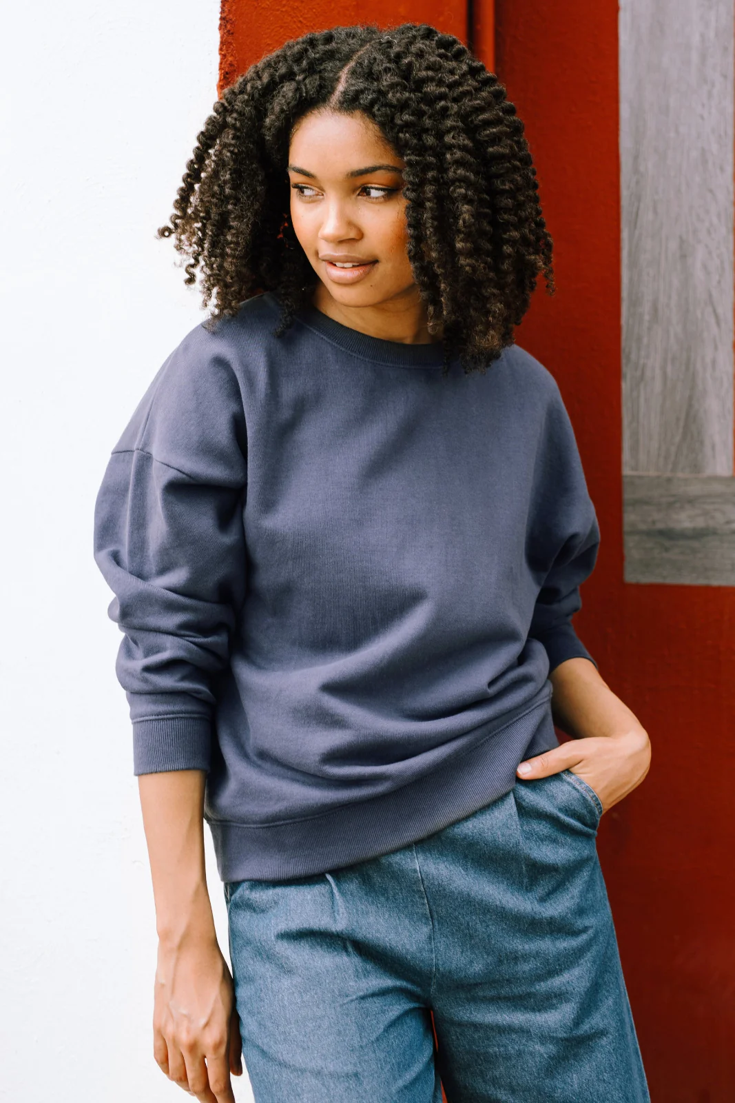 Eadie Relaxed Sweatshirt - Charcoal, Tiger & Stars - Image 5