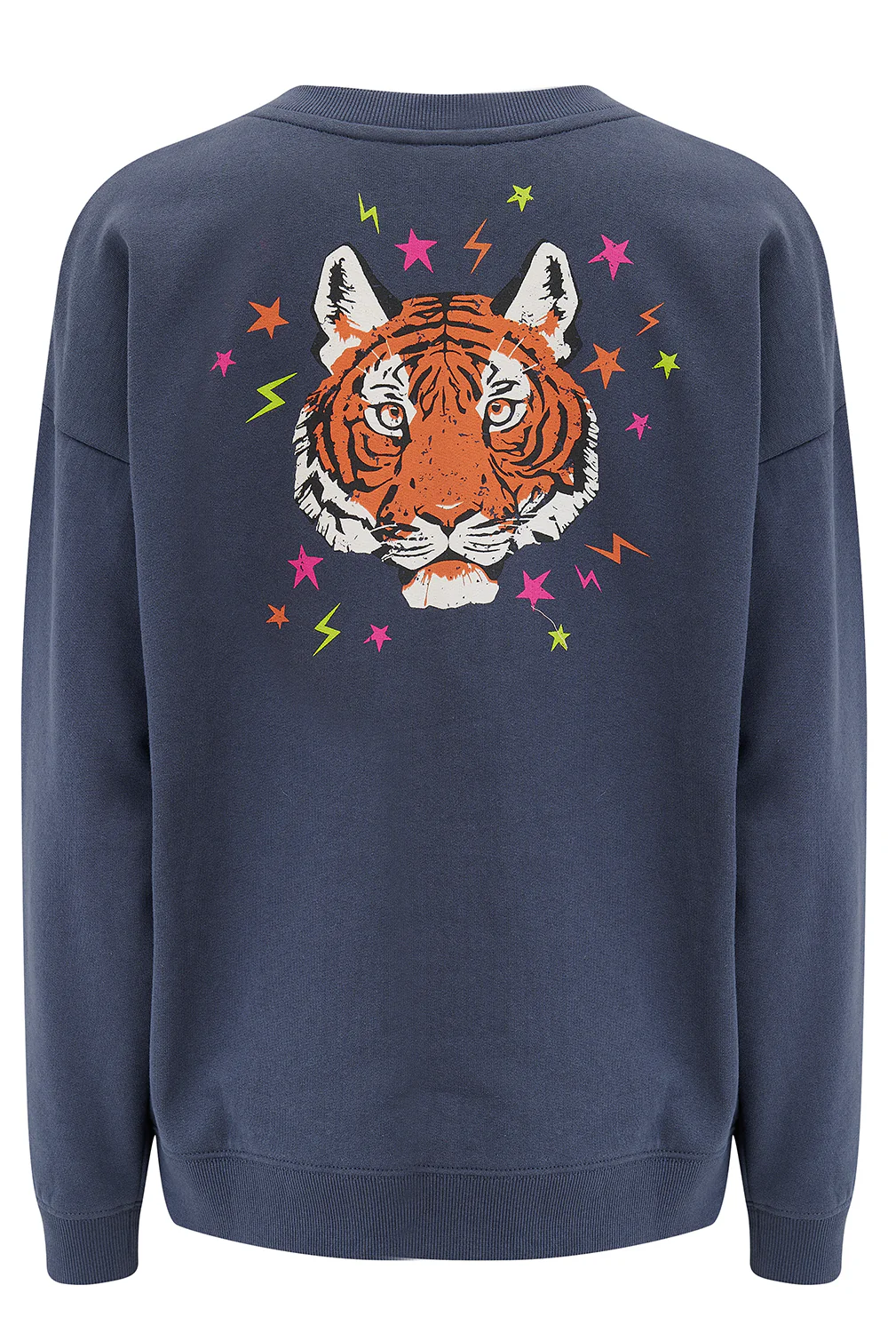 Eadie Relaxed Sweatshirt - Charcoal, Tiger & Stars - Image 6