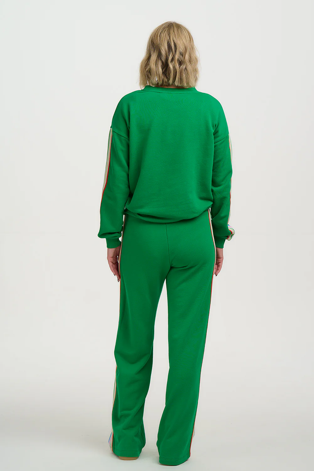 Enya Joggers - Green, Rainbow Stripe - Image 4