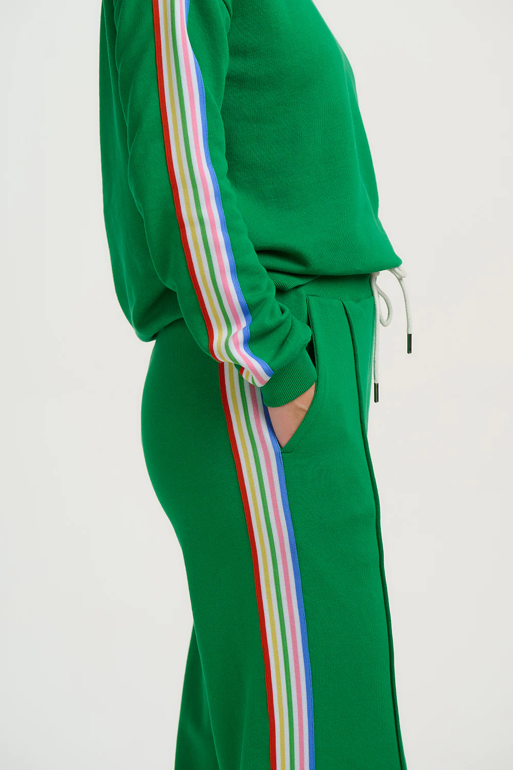 Enya Joggers - Green, Rainbow Stripe - Image 8