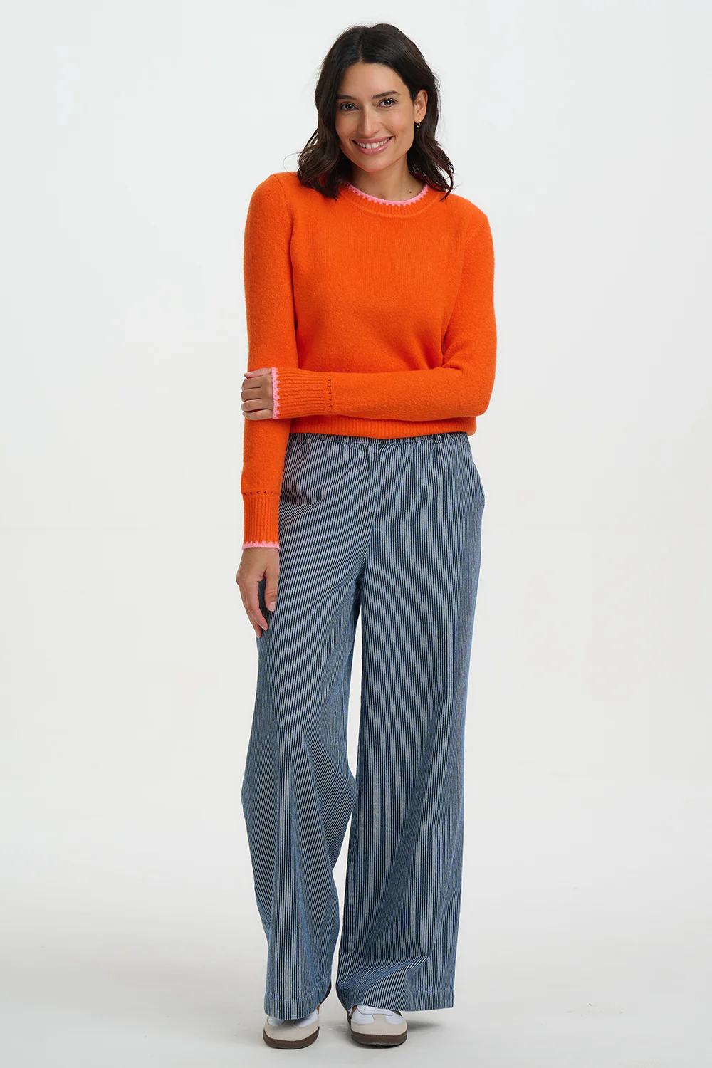 Helena Jumper - Orange, Pink Tipping - Image 4