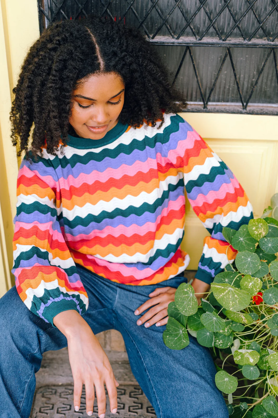 Ivona Jumper - Multi, Beach Waves - Image 5