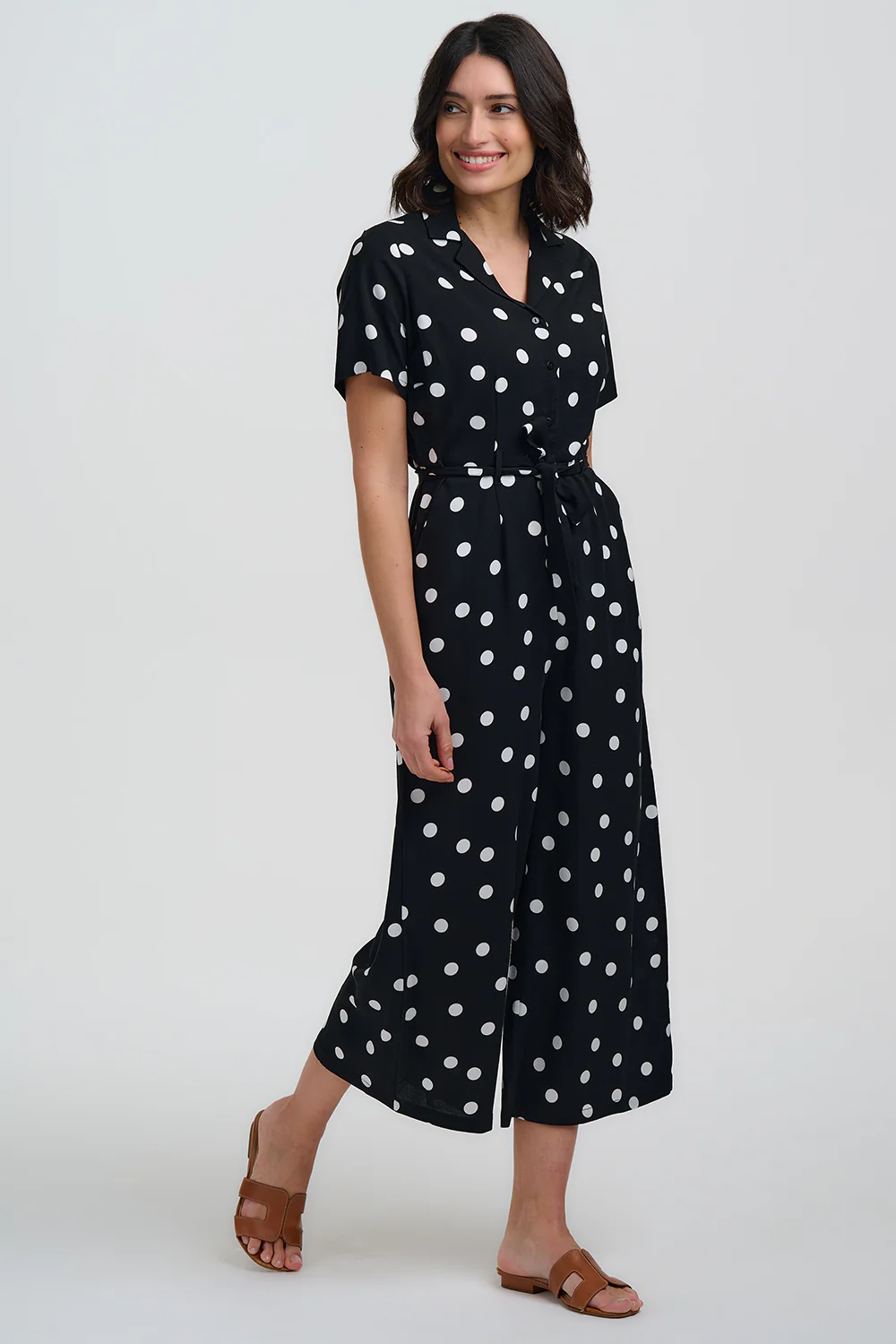 Jinni Jumpsuit - Monochrome, Polka Dot - Image 3