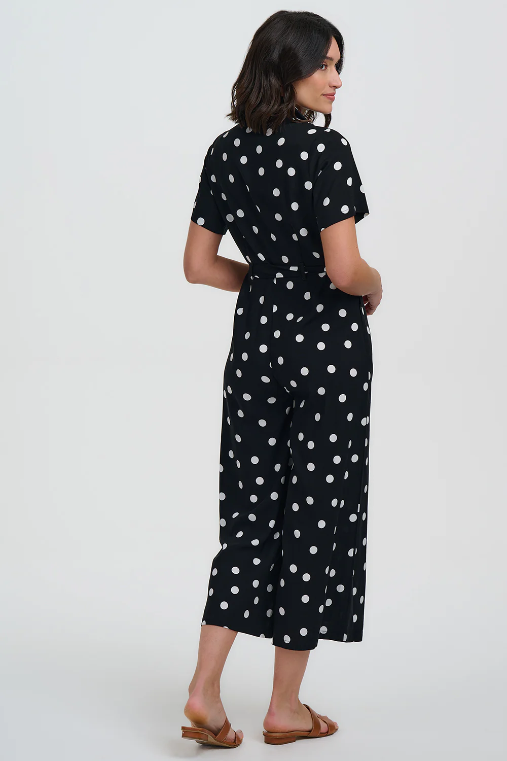Jinni Jumpsuit - Monochrome, Polka Dot - Image 4