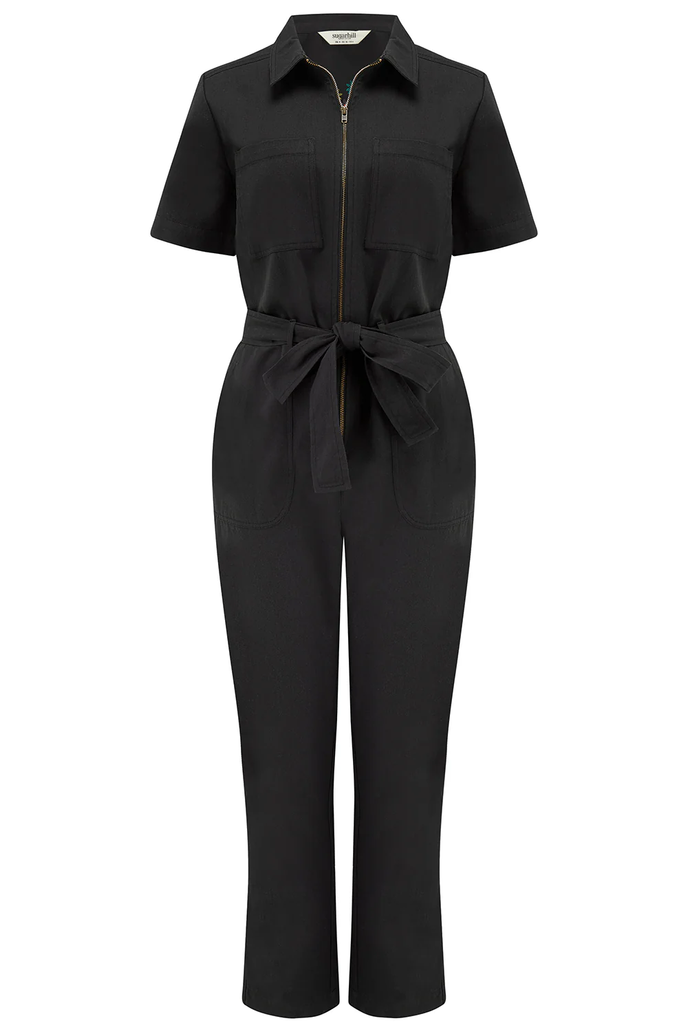Billy Boilersuit - Black, Tiger Floral Back - Image 7