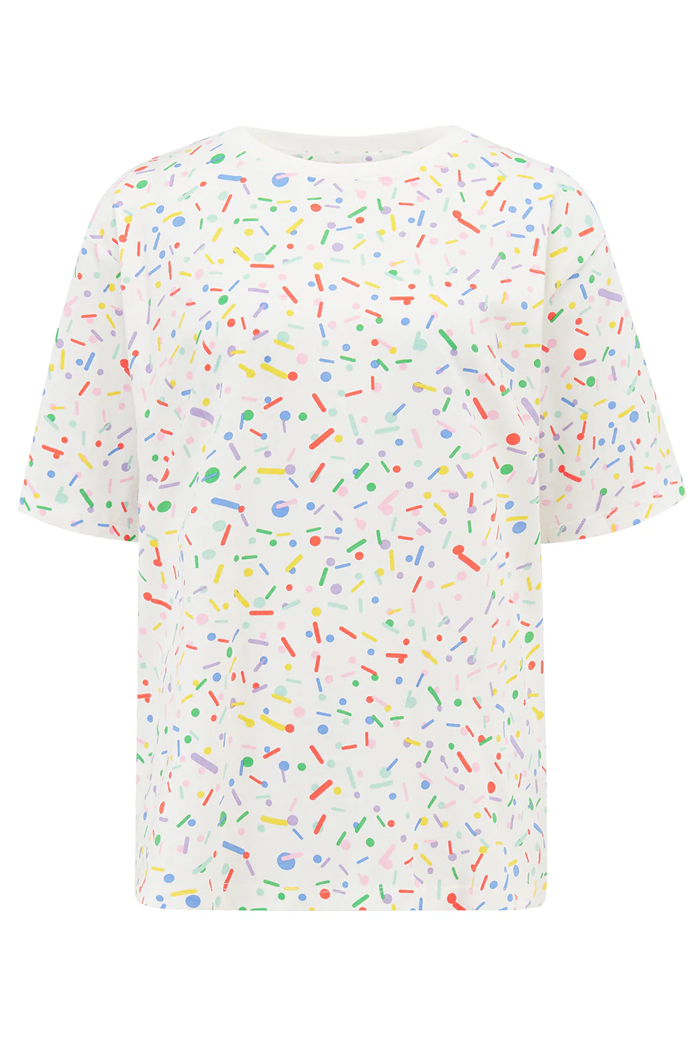 Kinsley Relaxed T-Shirt - Off-White, Cake Sprinkles - Image 6