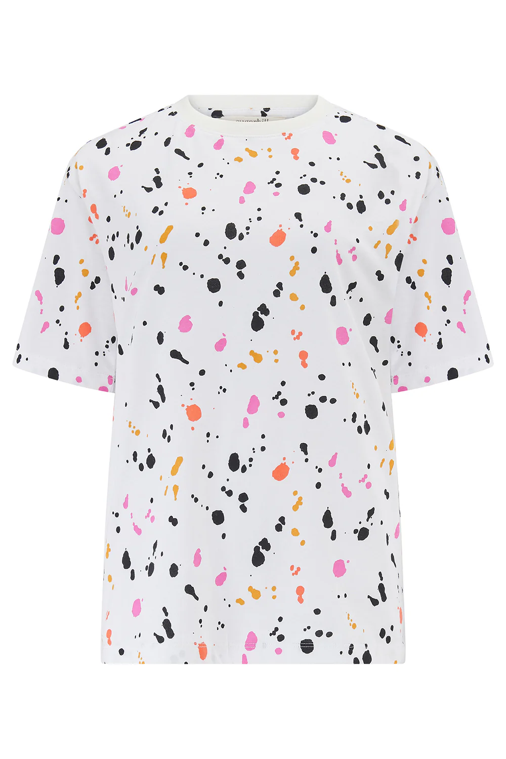 Kinsley Relaxed T-shirt - White/Multi, Pop Splatter - Image 4