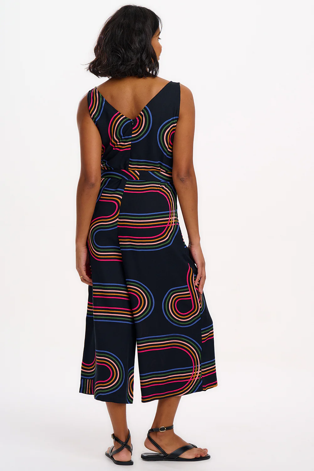 Lamiah Jumpsuit - Black, Retro Racer - Image 4