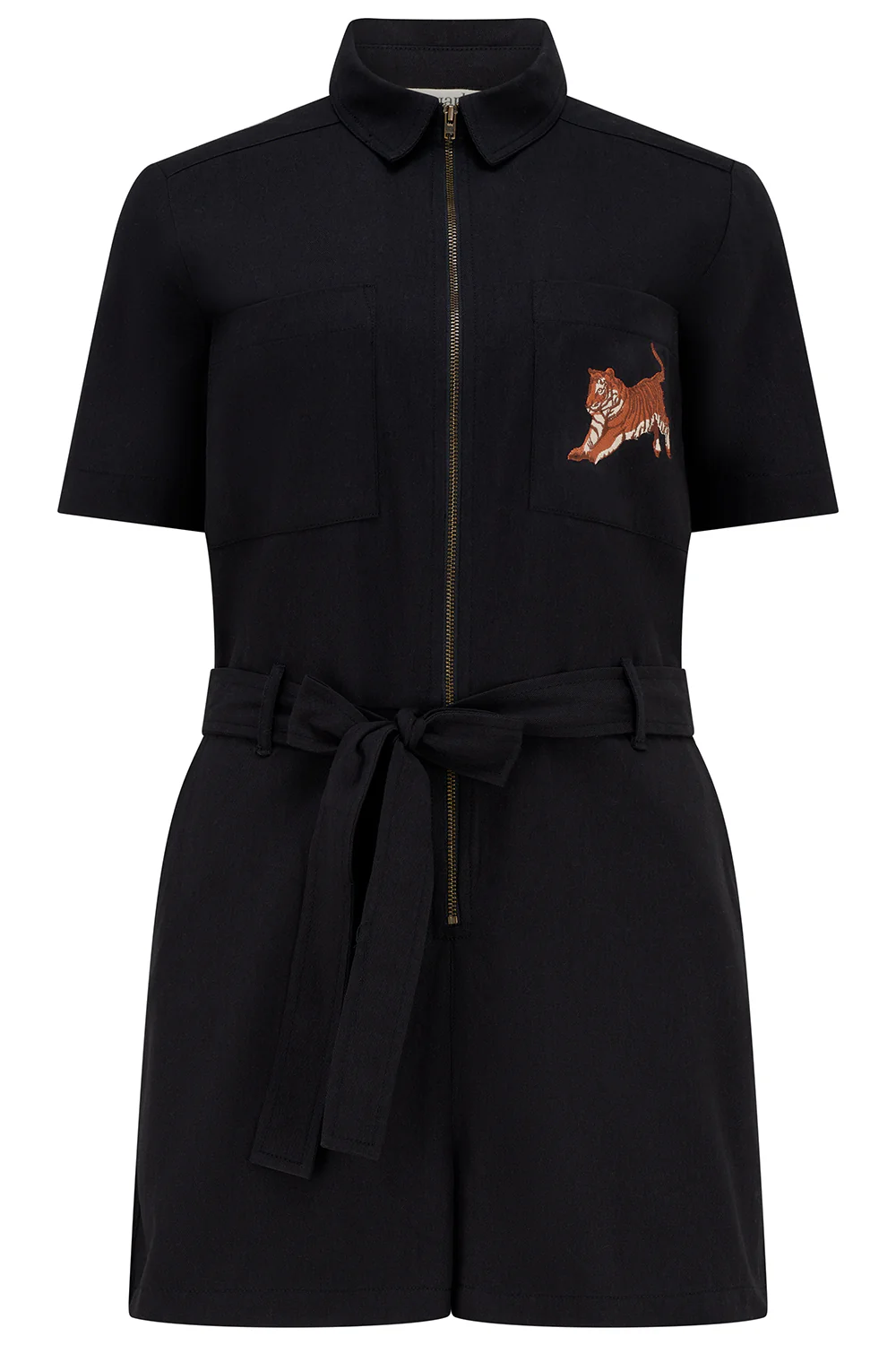 Logan Playsuit - Black Leaping Tiger - Image 5