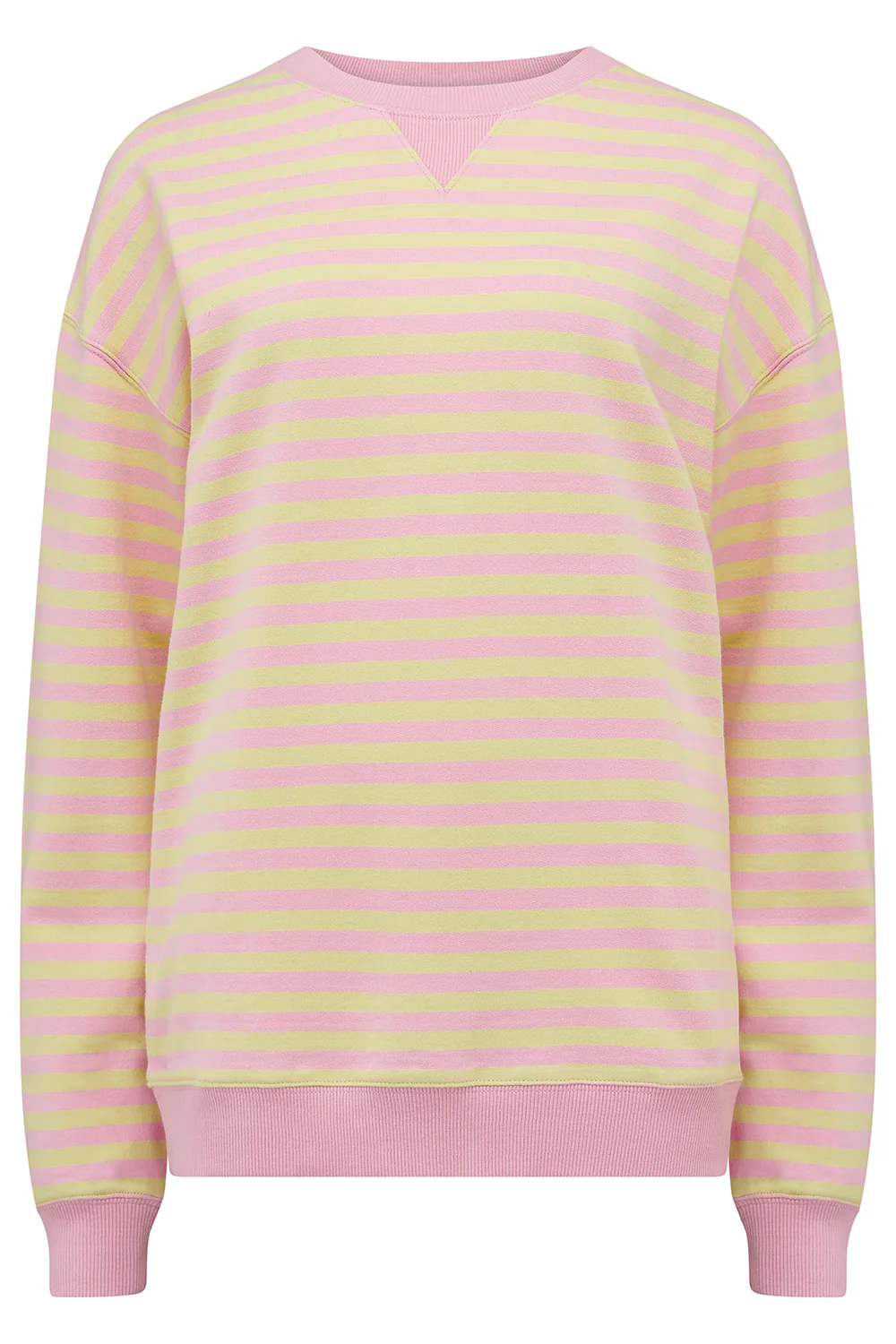 Lucia Sweatshirt - Pink/Yellow, Stripes - Image 6