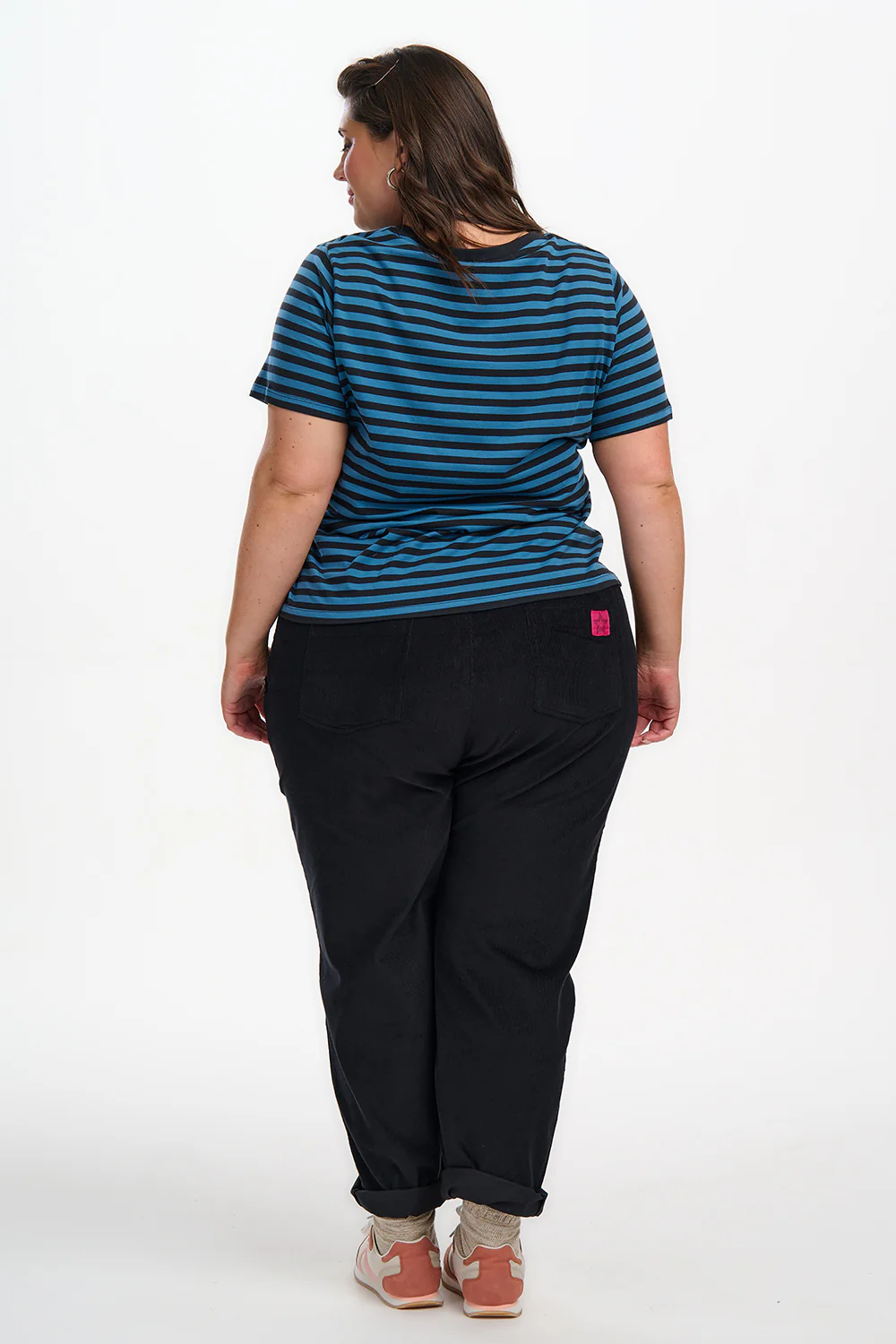Maggie T-shirt - Black/Teal, Rainbow Explosion Stars - Image 6