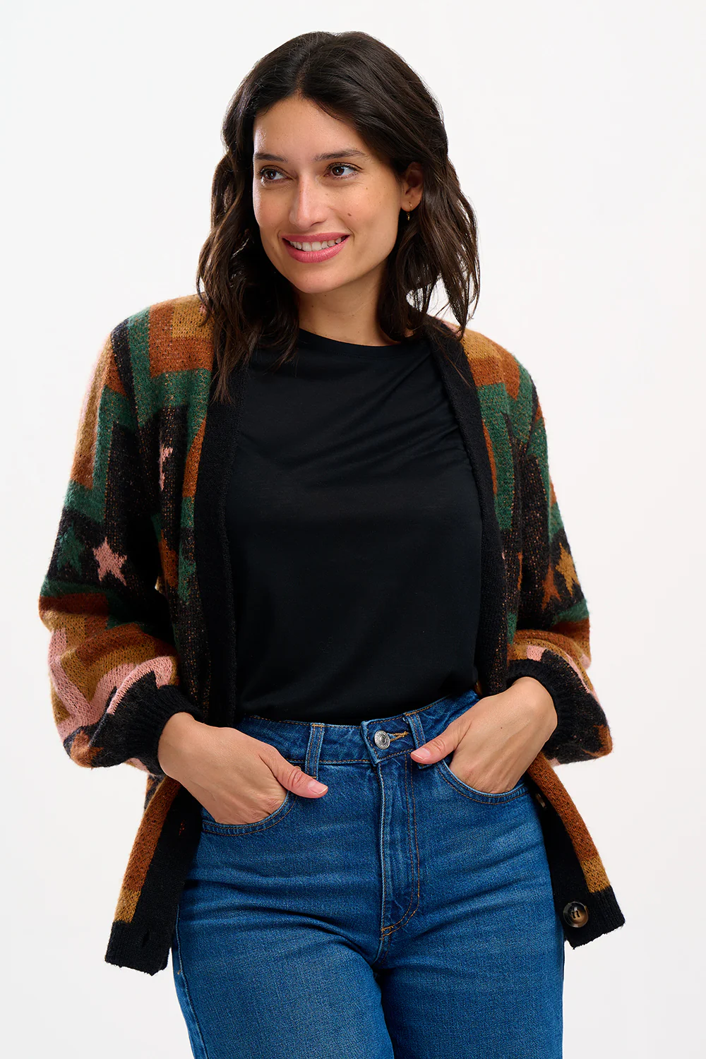 Morganna Cardigan - Multi, Chevron & Stars - Image 6
