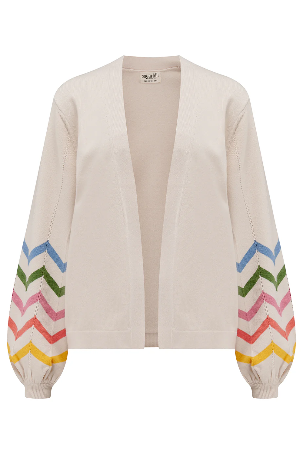 Nicki Cardigan - Off-White, Rainbow Icing - Image 5