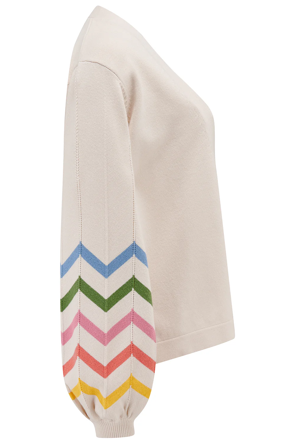Nicki Cardigan - Off-White, Rainbow Icing - Image 6