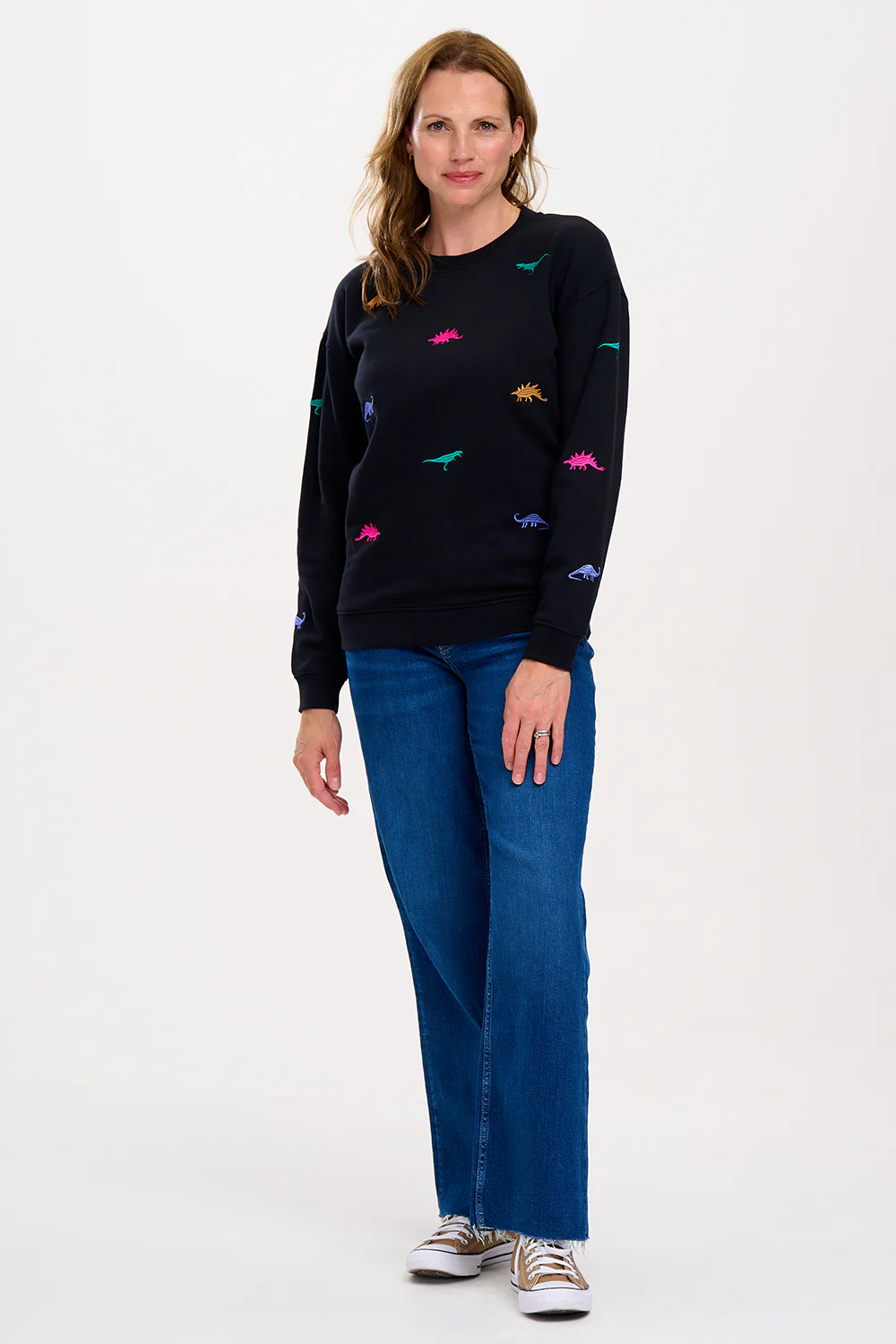 Noah Sweatshirt - Black, Dino-Fun - Image 3