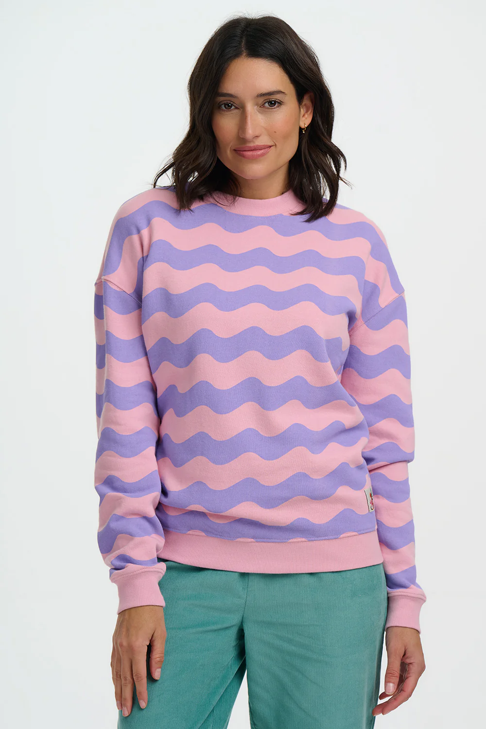 Noah Sweatshirt - Lilac/Pink, Waves - Image 2