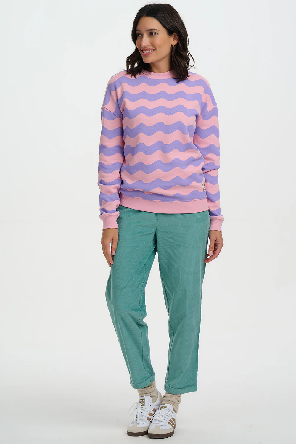 Noah Sweatshirt - Lilac/Pink, Waves - Image 4