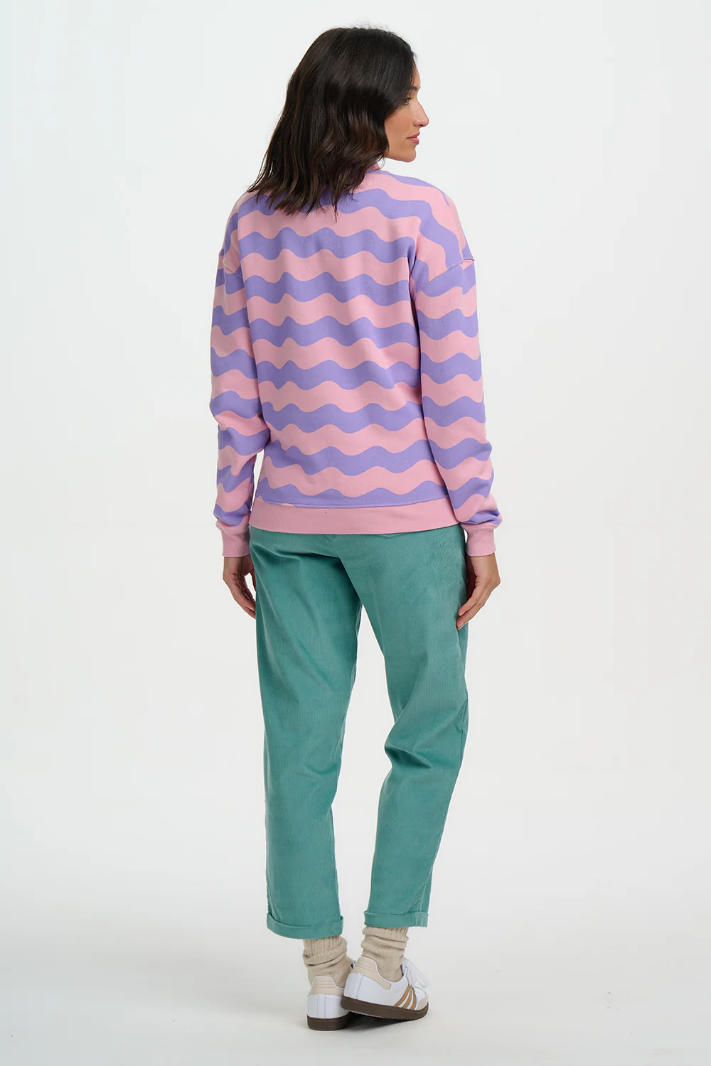 Noah Sweatshirt - Lilac/Pink, Waves - Image 5