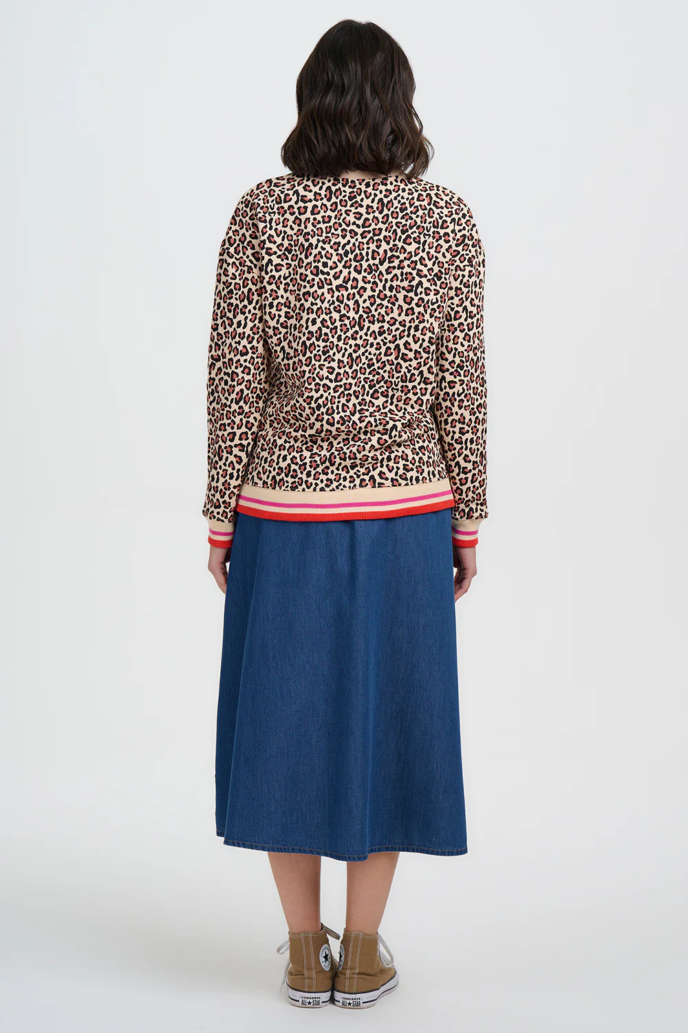 Noah Sweatshirt - Stone, Classic Leopard Stripe - Image 4