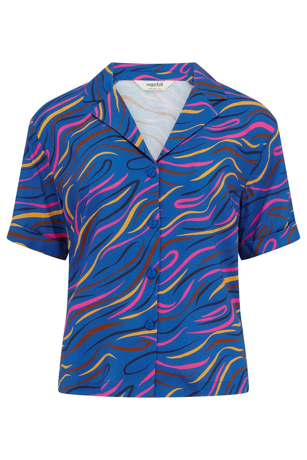 Odele Shirt - Bright Navy, Jazz Waves - Image 7