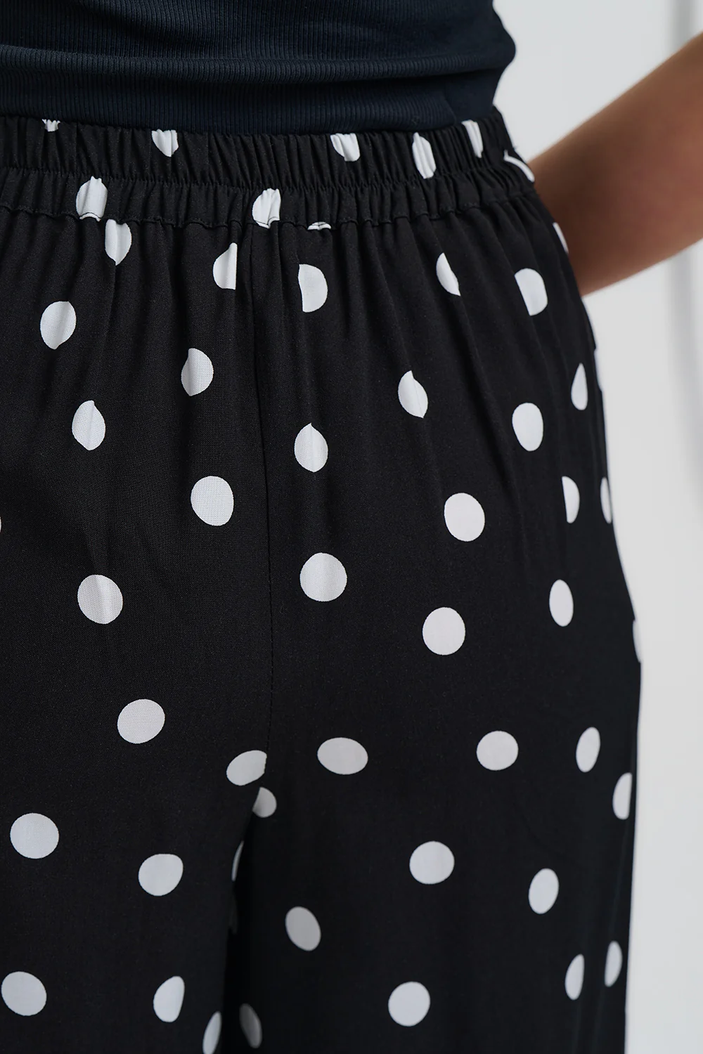 Patsy Palazzo Trousers - Monochrome, Polka Dot - Image 2