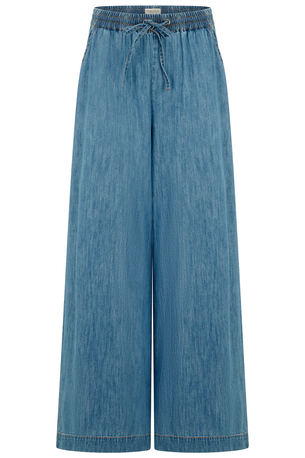Roksanda Wide Leg Trousers - Mid Blue Denim - Image 5