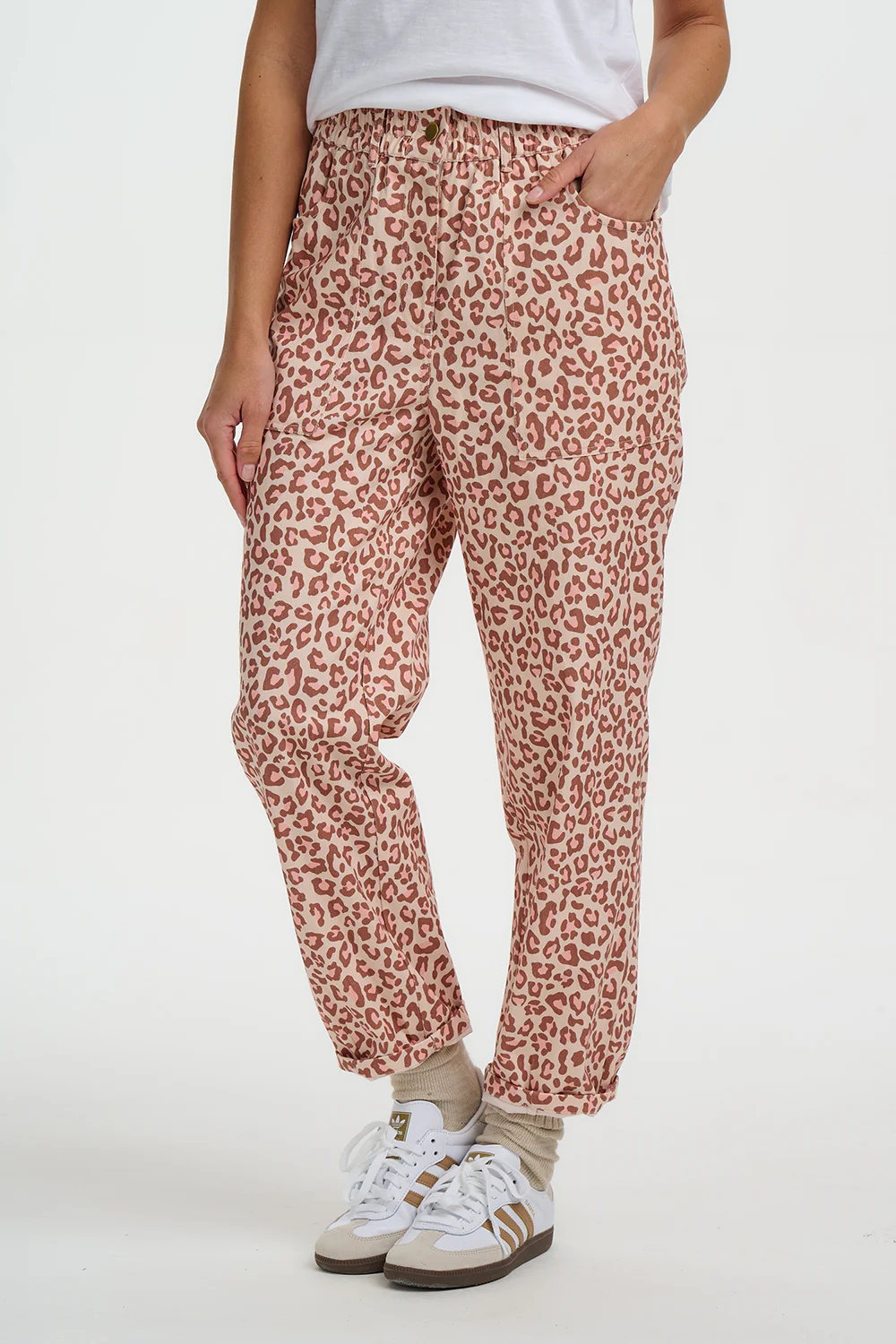Rowan Trousers - Stone, Classic Leopard - Image 2
