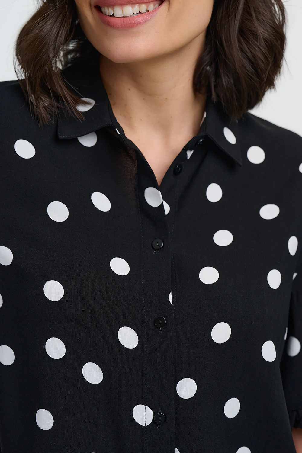 Skylar Shirt - Monochrome, Polka Dot - Image 2