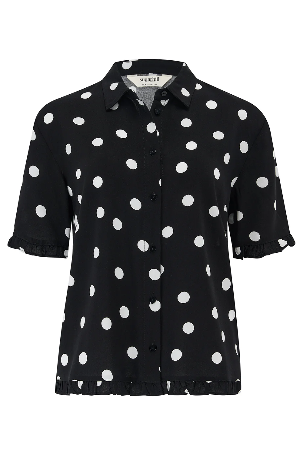 Skylar Shirt - Monochrome, Polka Dot - Image 7