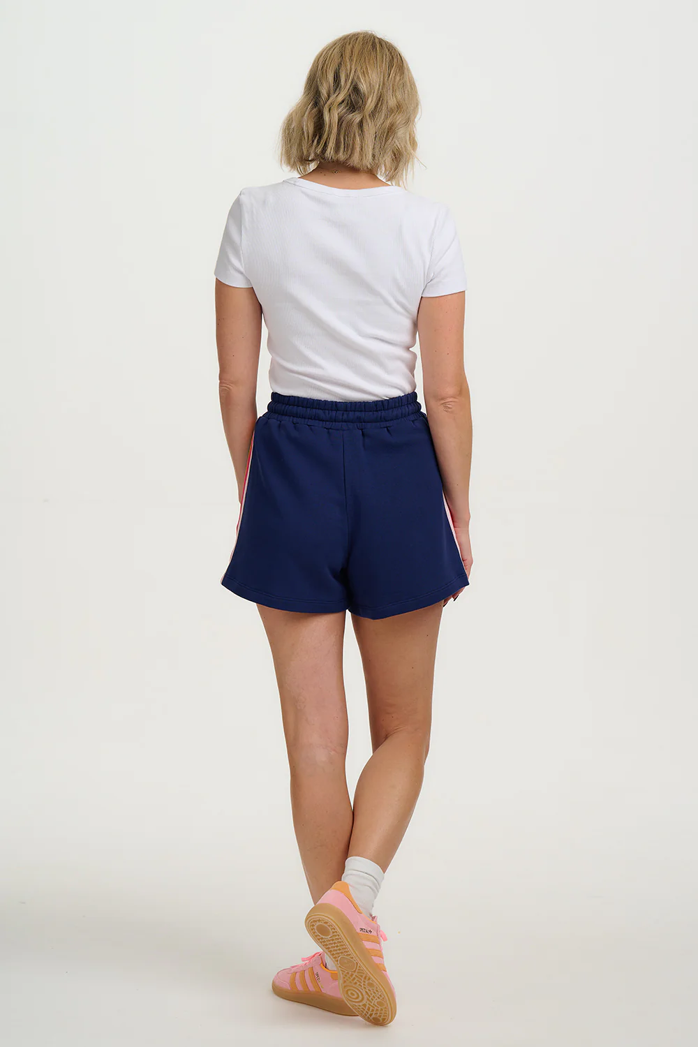Sonya Shorts - Navy, Rainbow Trim - Image 9