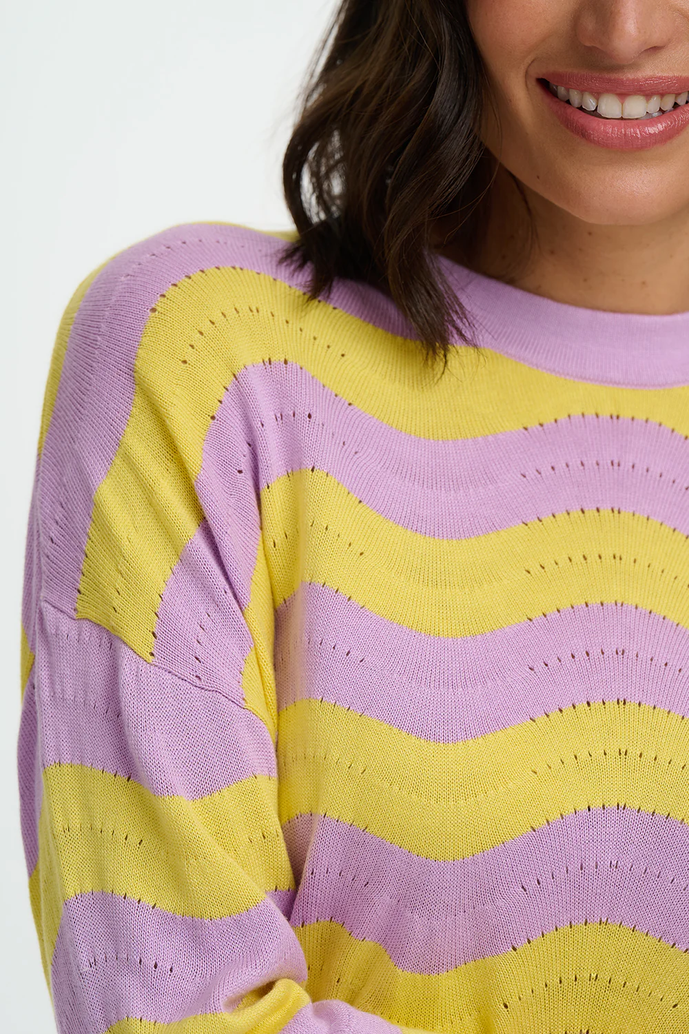 Tina Jumper - Lilac/Lemon, Waves - Image 2
