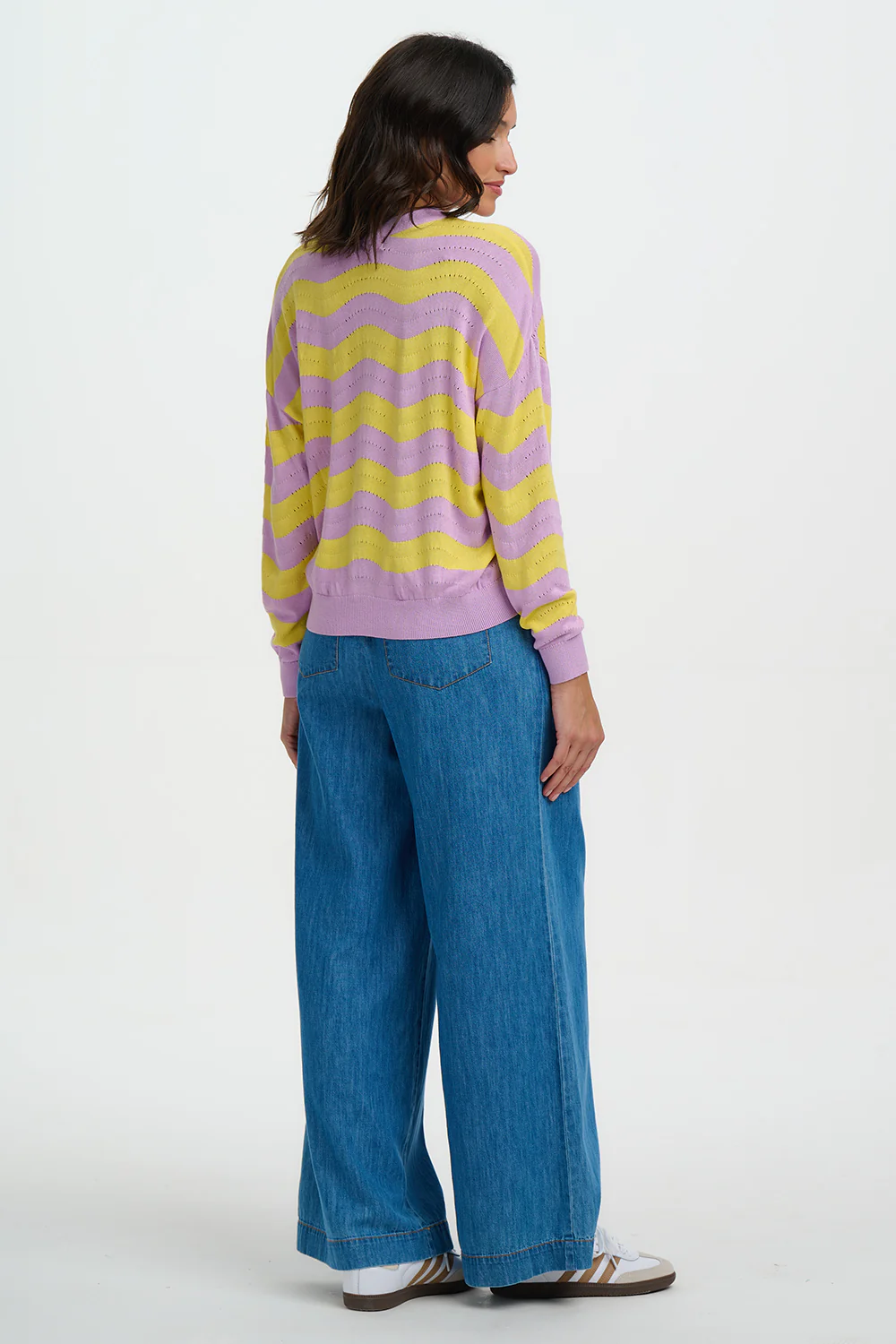 Tina Jumper - Lilac/Lemon, Waves - Image 4